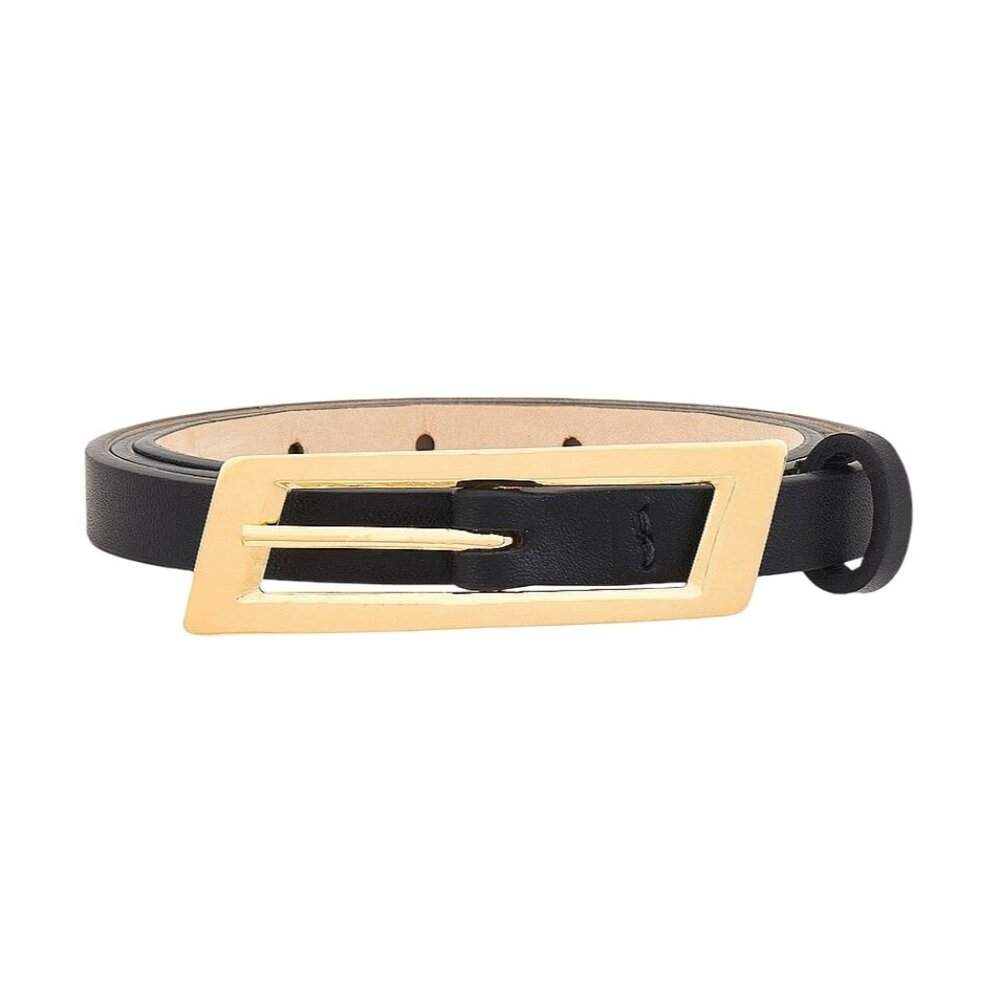 Heaven Mayhem Capsule Belt in Black & Gold Small New Womens Skinny Buckle